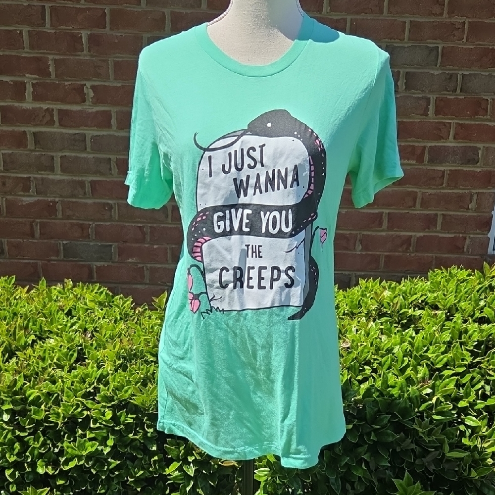 Bella Canvas Just Wanna Give You The Creeps Snake Tee Size M
